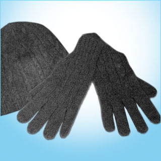 Herren Kaschmir Mütze & Handschuhe